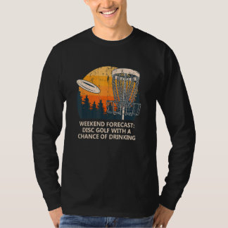 Disk Golf mit Chance, Bier Golfer Dri zu trinken T-Shirt
