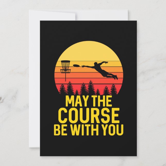 Disk Golf mit Ihnen Einladung (Vorderseite)