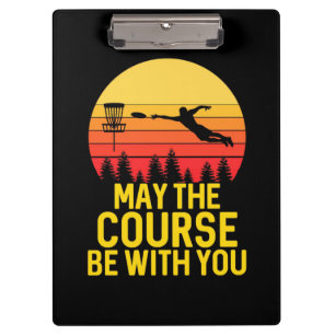 Disk Golf mit Ihnen Klemmbrett