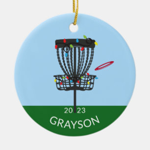 Disk Golf Monogram Ornament