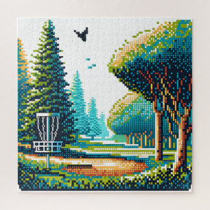 Disk Golf Pixel Art