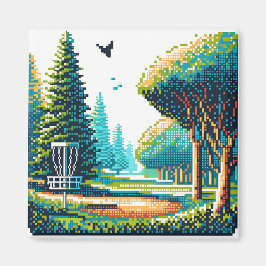 Disk Golf Pixel Art Magnet
