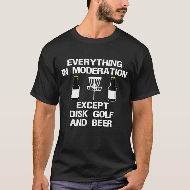 Disk Golf Player    Beer 1 T-Shirt (Vorderseite)