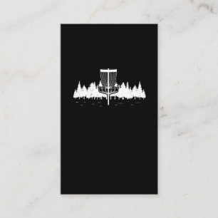 Disk Golf Player Forest Sport Frisbee Disc Golfing Visitenkarte