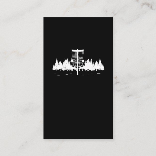 Disk Golf Player Forest Sport Frisbee Disc Golfing Visitenkarte (Vorderseite)