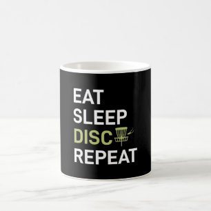 Disk Golf Player Sleep Disk Golf wiederholen Kaffeetasse