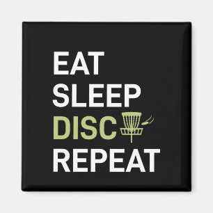 Disk Golf Player   Sleep Disk Golf wiederholen Magnet