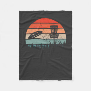 Disk Golf Retro Fleecedecke