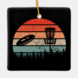 Disk Golf Retro Keramikornament