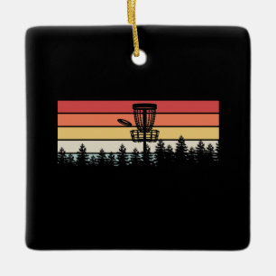 Disk Golf Retro Keramikornament