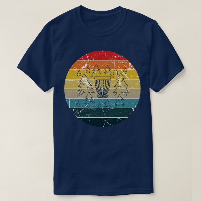 Disk Golf Retro Vintag T-Shirt (Design vorne)