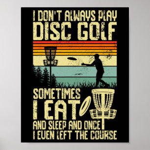 Disk Golf Shirt für Men Vater Disc Golf Player Dis Poster