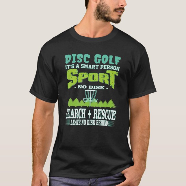 Disk Golf Smarter Person Sport Mini Net Aktionskör T-Shirt (Vorderseite)