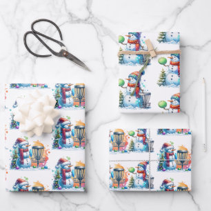 Disk Golf Themed Weihnachten Geschenkpapier Set