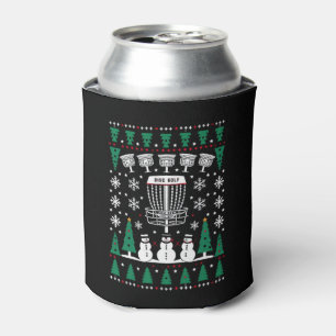Disk Golf Ugly Christmas Sweater Pajama Geschenke Dosenkühler