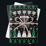 Disk Golf Ugly Christmas Sweater Pajama Geschenke Geschenkpapier Set<br><div class="desc">Disk Golf Ugly Christmas Sweater Pajama Geschenke</div>