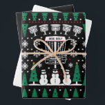 Disk Golf Ugly Christmas Sweater Pajama Geschenke Geschenkpapier Set<br><div class="desc">Disk Golf Ugly Christmas Sweater Pajama Geschenke</div>