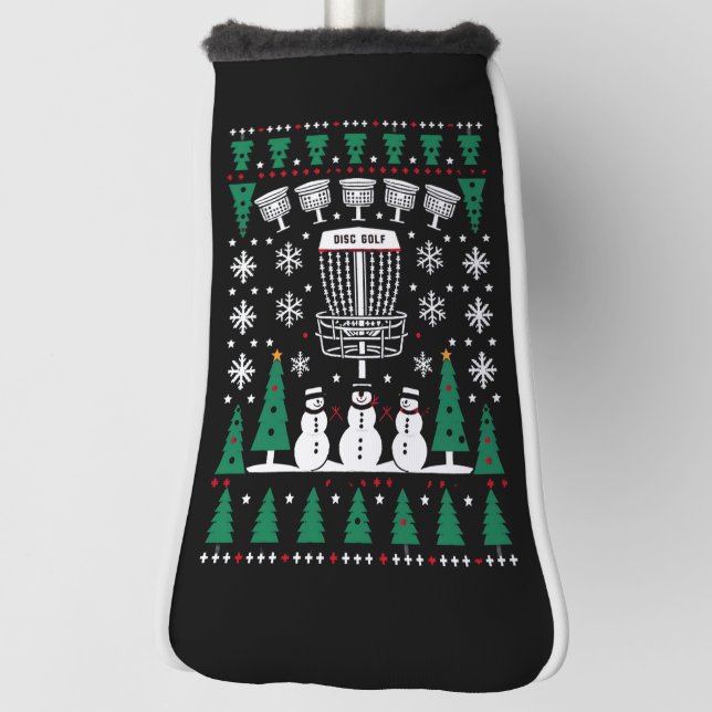 Disk Golf Ugly Christmas Sweater Pajama Geschenke Headcover (Rotieren 90)