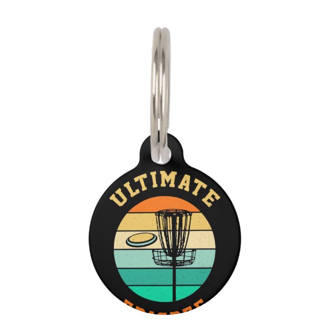 Disk Golf Ultimate Frisbee Haustiermarke (Vorderseite)