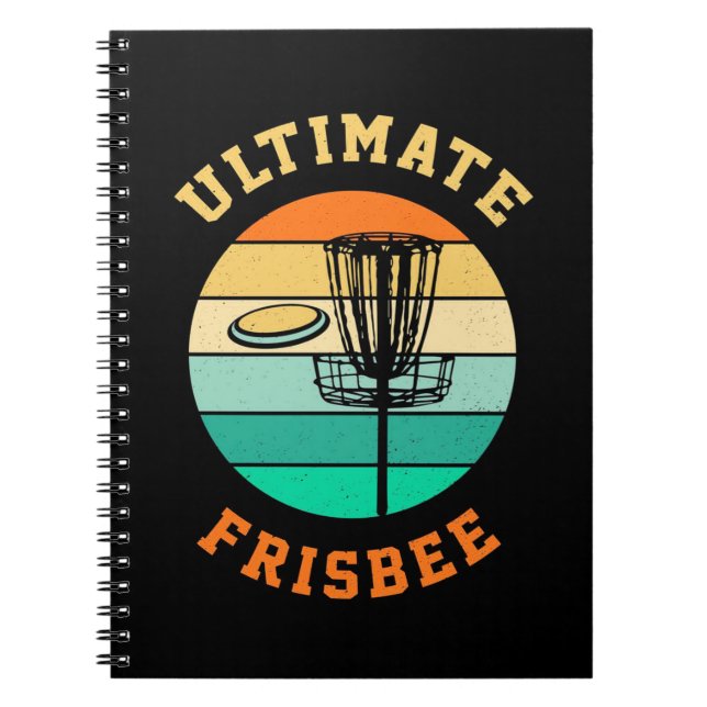 Disk Golf Ultimate Frisbee Notizblock (Vorderseite)
