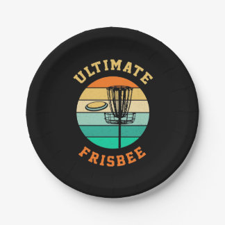 Disk Golf Ultimate Frisbee Pappteller