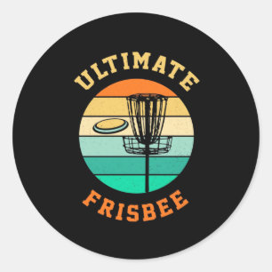Disk Golf Ultimate Frisbee Runder Aufkleber