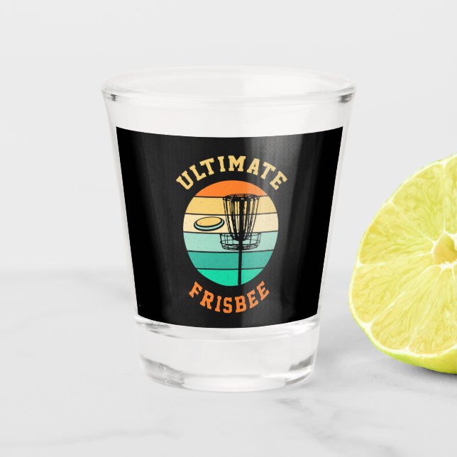 Disk Golf Ultimate Frisbee Schnapsglas (Vorderseite)