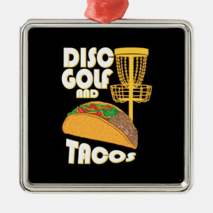 Disk Golf und Tacos Ornament Aus Metall