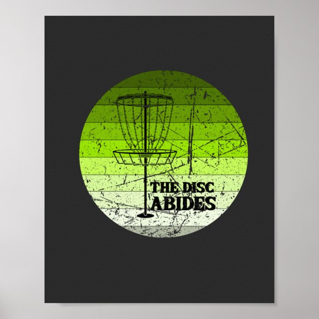 Disk Golf Vintag Poster (Vorne)