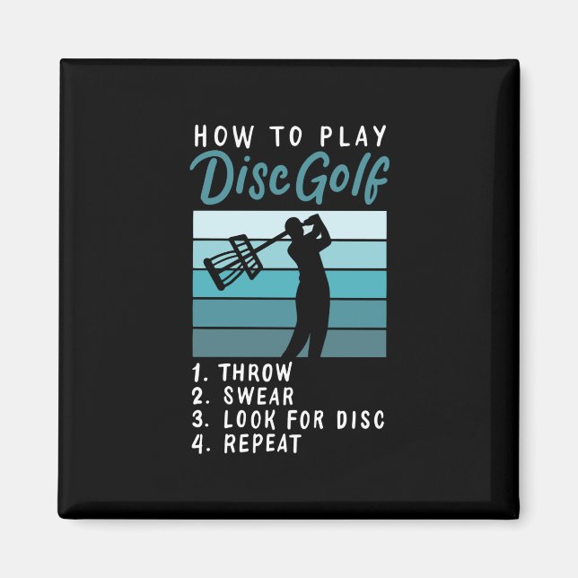 Disk Golf - Wie Sie Golf spielen Magnet (Vorne)