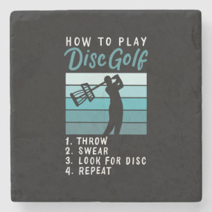 Disk Golf - Wie Sie Golf spielen Steinuntersetzer