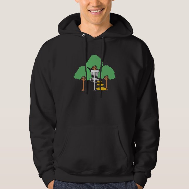 Disk Golf Woods Disk Golfer-Geschenk Hoodie (Vorderseite)