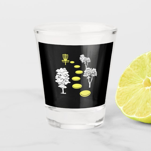 Disk Golf Woods Disk Golfer-Geschenk Schnapsglas (Vorderseite)