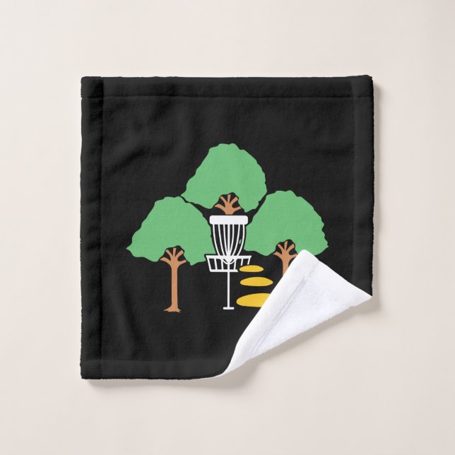 Disk Golf Woods Disk Golfer-Geschenk Waschlappen (Waschlappen)