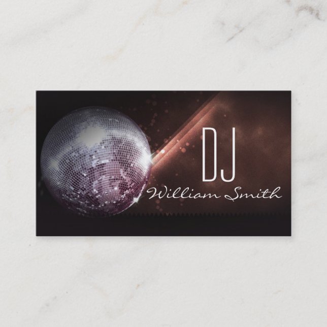 Disk Jockey/DJ-Visitenkarte Visitenkarte (Vorderseite)