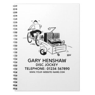 Disk Jockey Notebook Notizblock