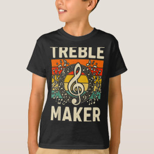 Diskantmacher Retro-Musiknoten Wortspiel für Band T-Shirt