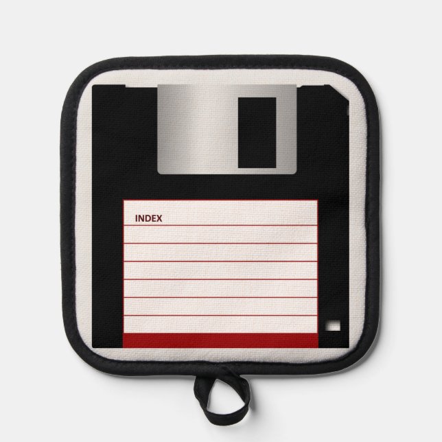 Diskette Computer Science Klassiker Geek-Koch Topflappen (Vorderseite)