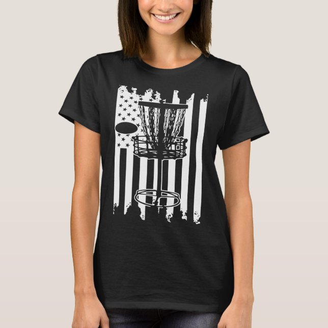 Diskette Golf USA Flag T-Shirt (Vorderseite)
