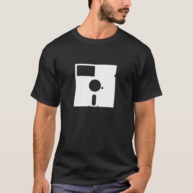 Diskette-Piktogramm-T - Shirt (Vorderseite)