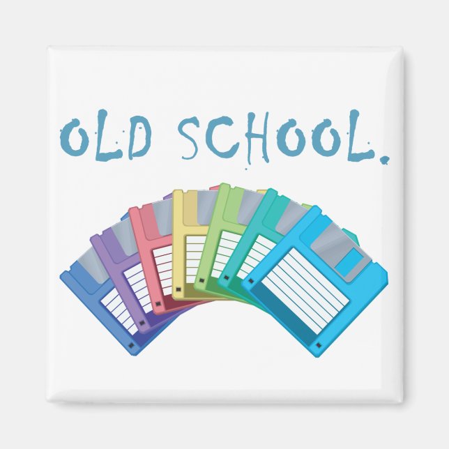 Disketten der alten Schule Magnet (Vorne)