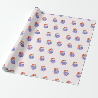Disko Ball Weihnachtsmannmütze Weihnachtsgeschenk Geschenkpapier