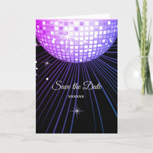 Disko, Save the Date Karte, Größe: Standard(5" x 7 Ankündigung