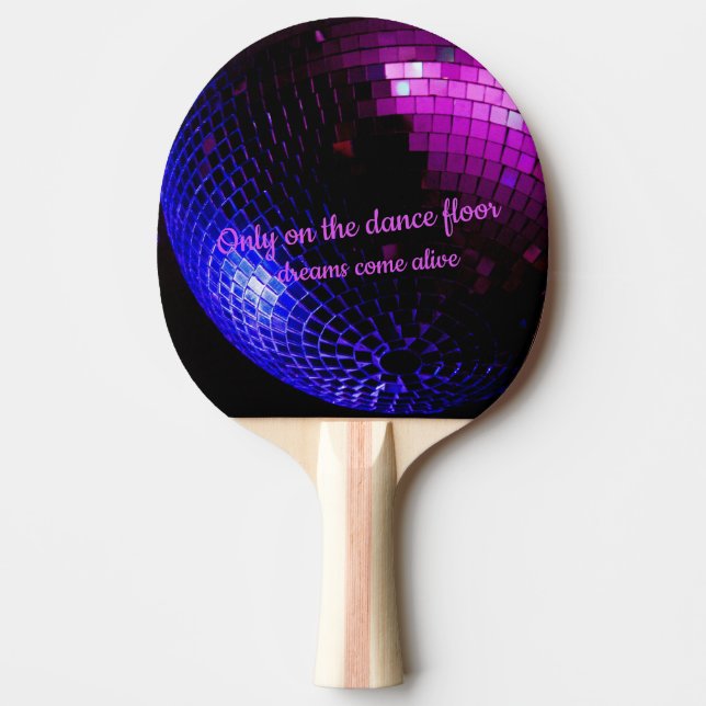 Diskothek Ball Dreams Tischtennis Schläger (Vorderseite)