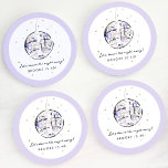 Diskothek Ball Geburtstagsparty Runder Pappuntersetzer<br><div class="desc">Fügen Sie Ihrer Geburtstagsfeier eine lustige Touch mit diesen Untersetzer hinzu,  die mit einem Aquarellmaler Diskoball und spielerischem Text ausgestattet sind.</div>
