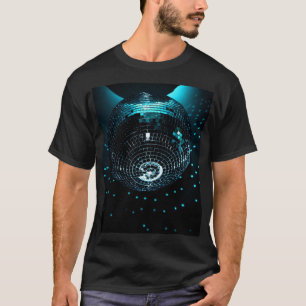 Diskothek Ball Glare, Nachtklub Hintergrund. T-Shirt