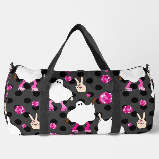 Diskothek halloween african ghost pink duffle bag (Vorderseite)