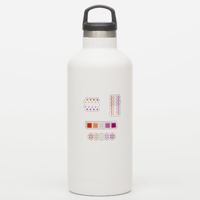 diskreter Stolz Aufkleber (Wassserflasche)