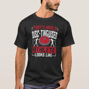 Diskus Leichtathletik Diskusathlet Diskuswurf T-Shirt