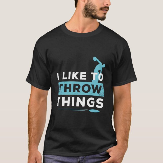 Diskusathlet Leichtathletik T-Shirt (Vorderseite)